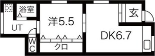 猪名寺1丁目貸家の物件間取画像